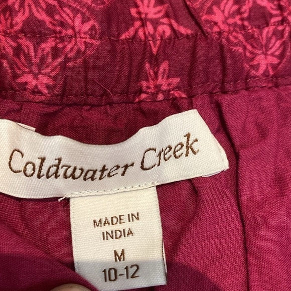 Coldwater Creek Pink Ombré Tiered Lined Broomstick Cotton Elasticated Waist M - Picture 4 of 7